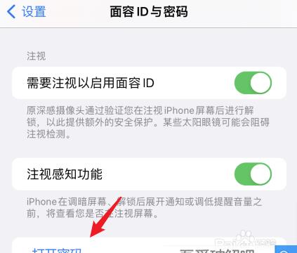 iphone13锁屏密码怎么设置